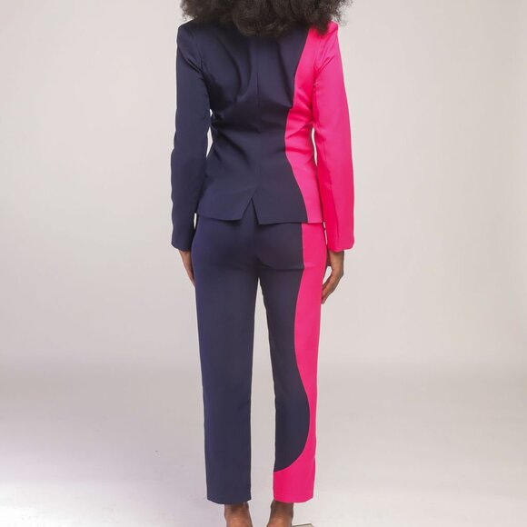 Executive Two Tone Buttoned Blazer (Blazer Only) - Picture 2 of 4